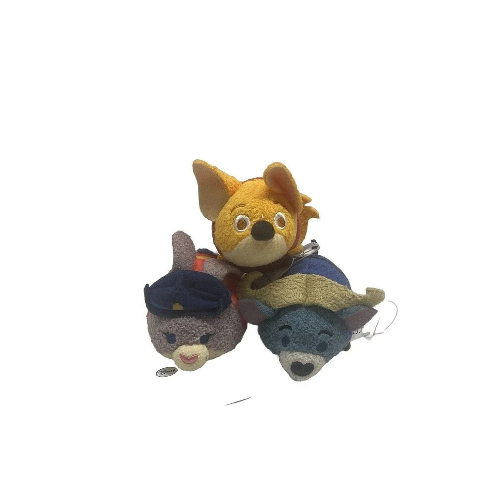 Disney Zootopia 3.5” Tsum Tsum Plushes Lot Of 3